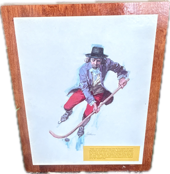 Framed Ski Illustration