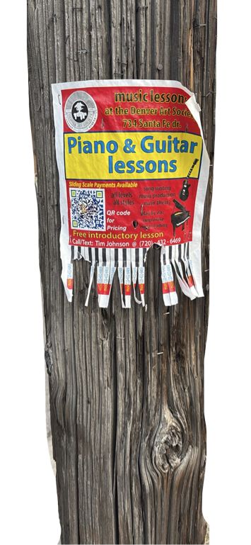 Utility Pole, a recorded specimen