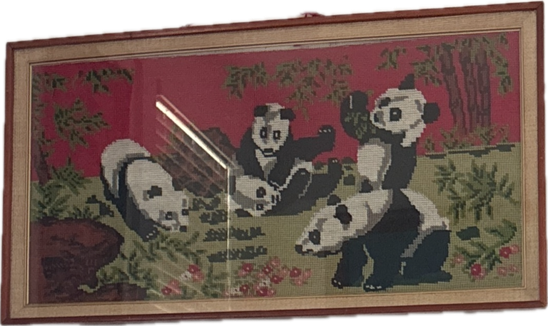 Needlepoint Tapestry, a captured specimen