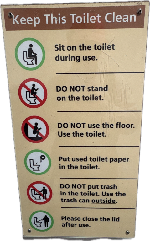 Toilet Hygiene Sign