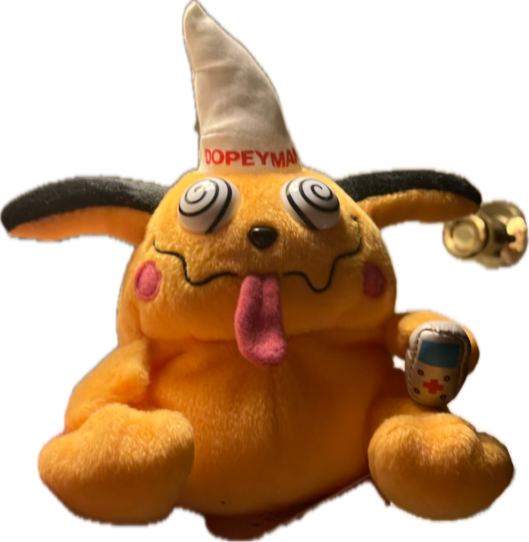 Pikachu Plush Toy, a captured specimen