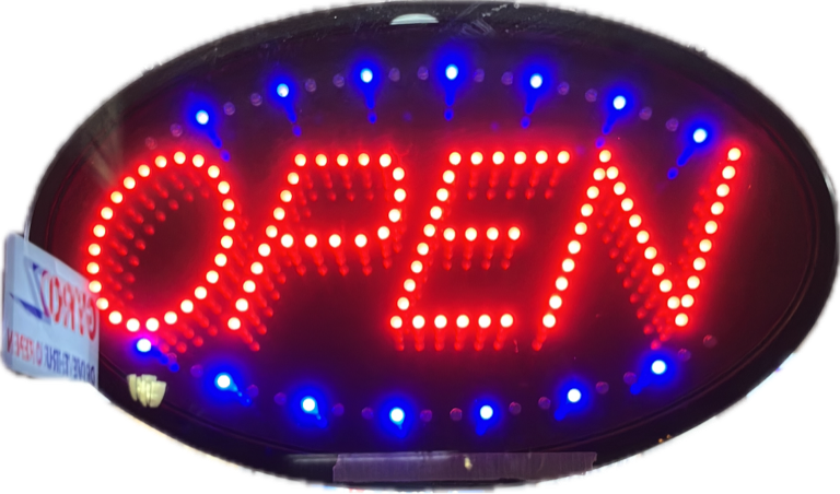 Open Neon Sign