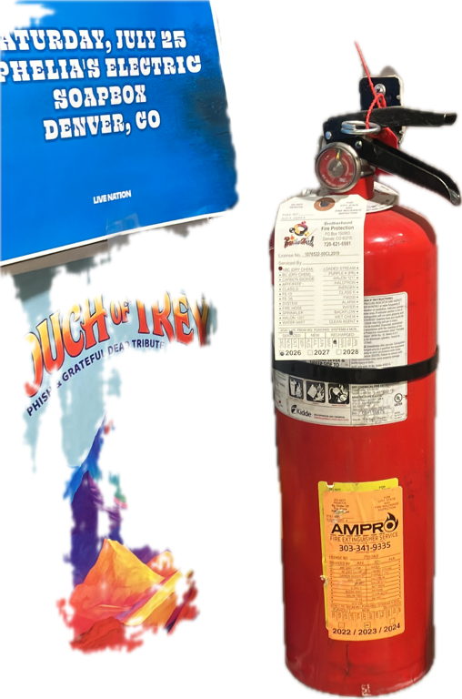Fire Extinguisher, a recorded specimen