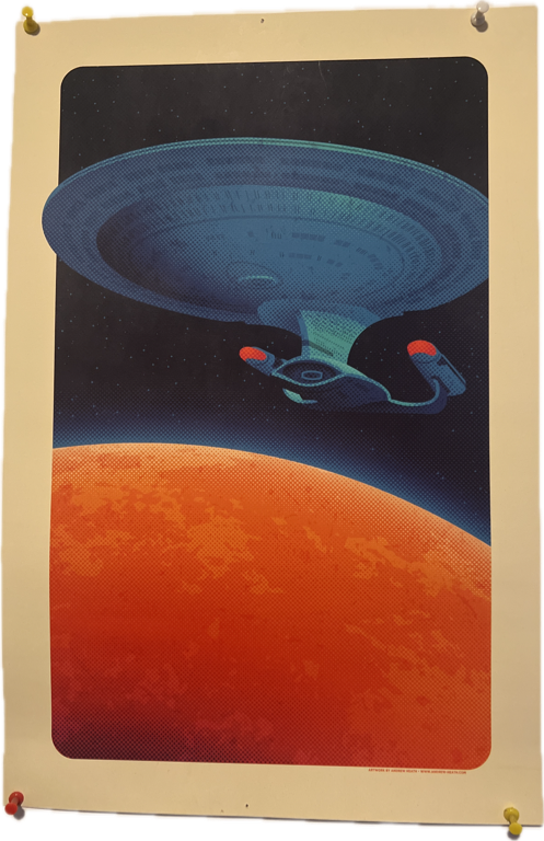 Starship Enterprise, a captured specimen