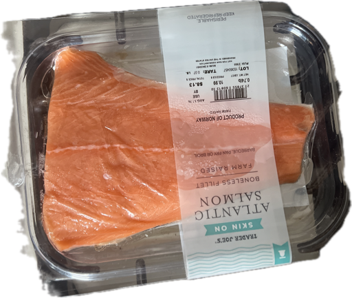 Salmon Fillet, a captured specimen