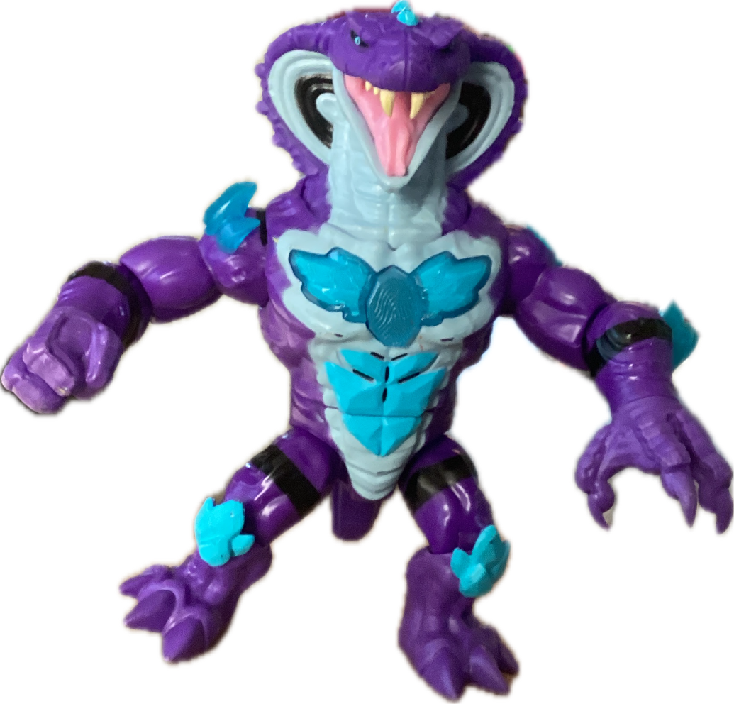 Purple And Blue Action Figure, a captured specimen
