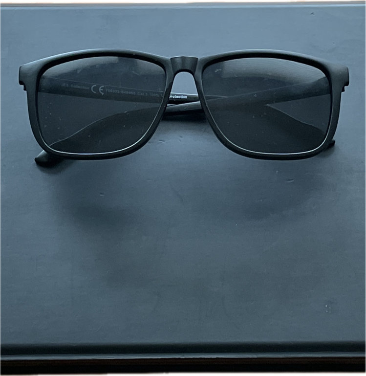 Sunglasses, a recorded specimen