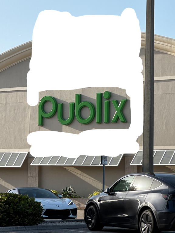 Publix Sign, a recorded specimen