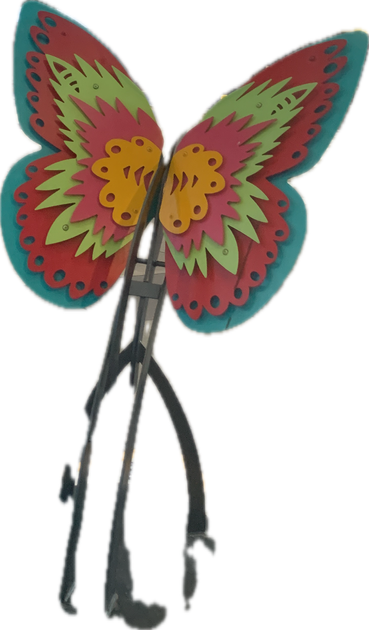 Butterfly Sculpture, a captured specimen