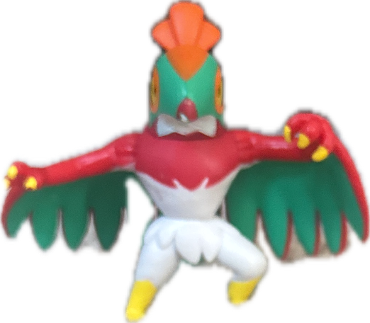 Ho-Oh Collectible Figurine, a captured specimen
