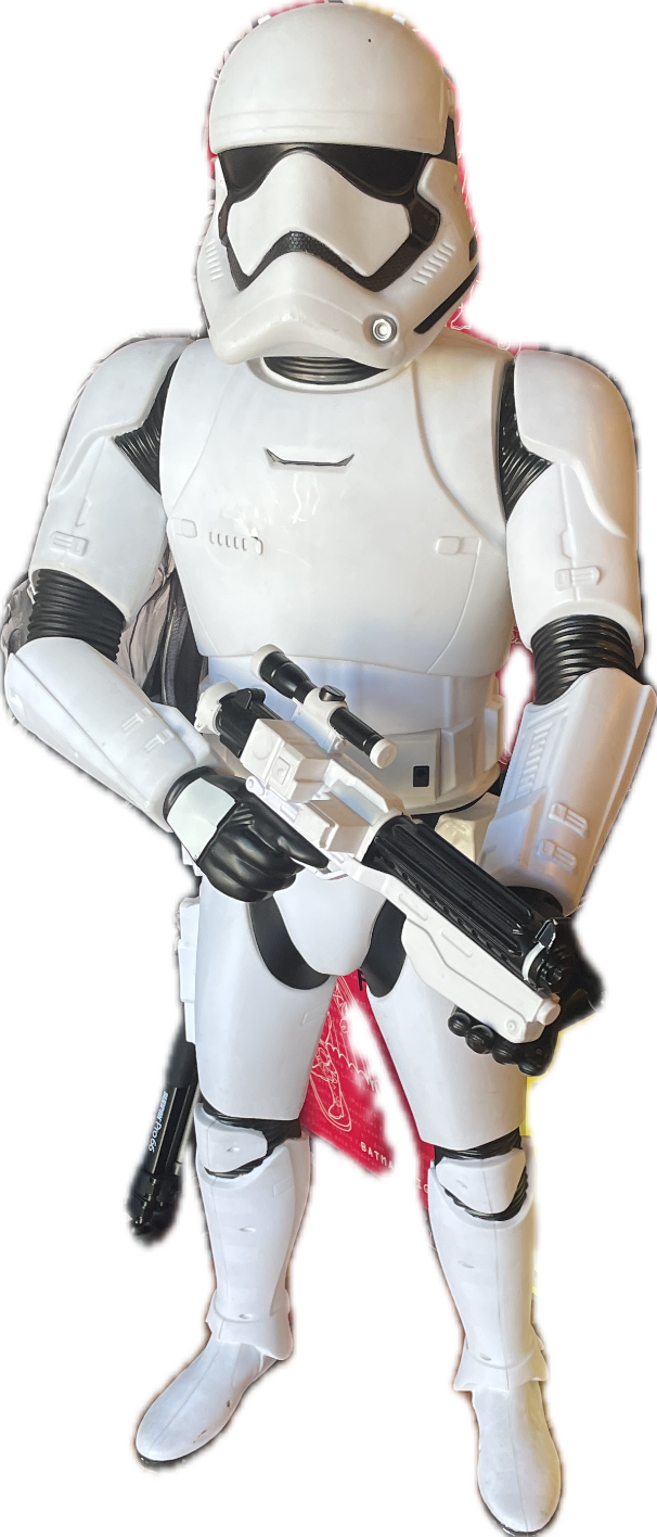 First Order Stormtrooper, a captured specimen