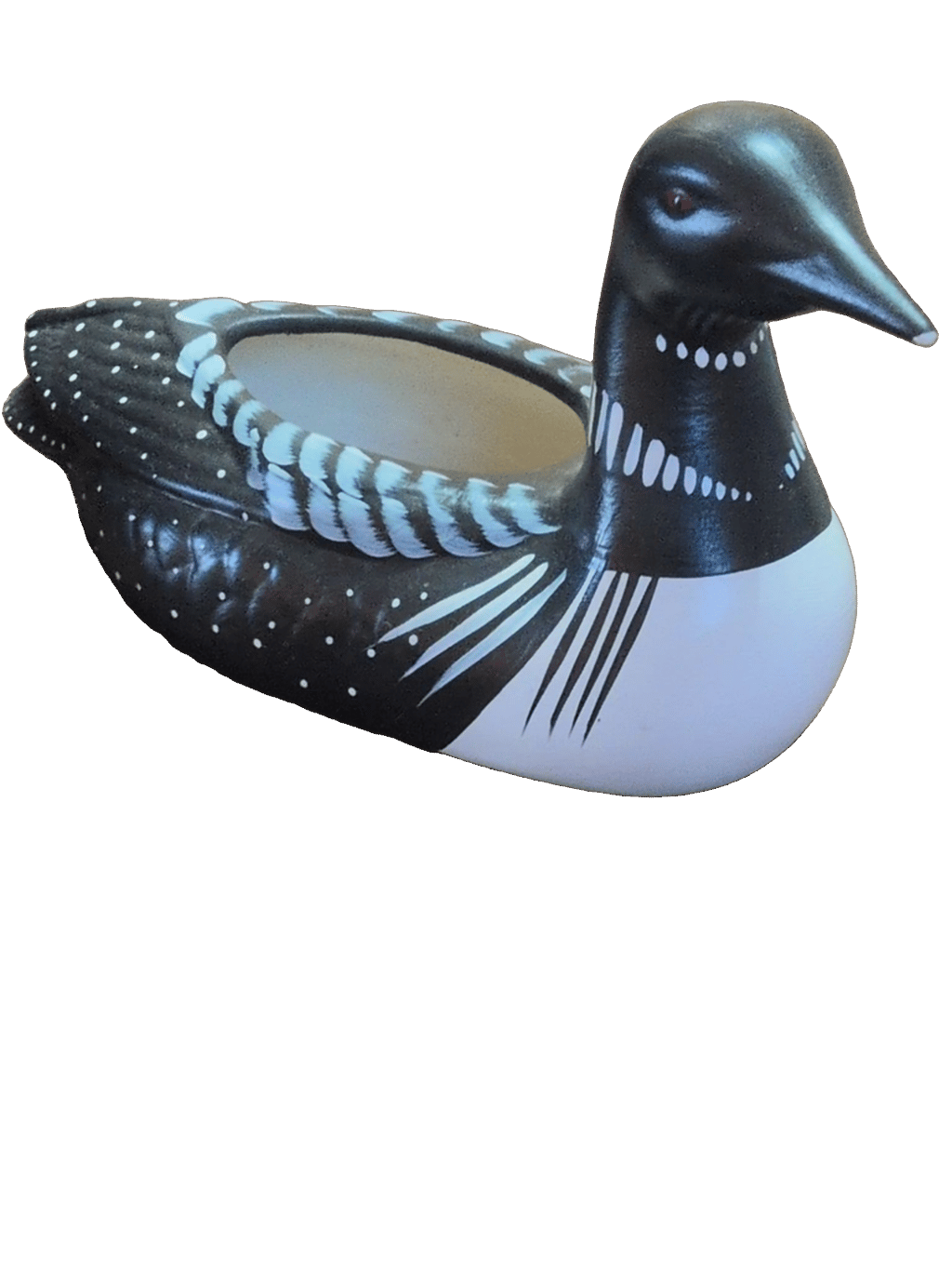 Loon Figurine, a captured specimen