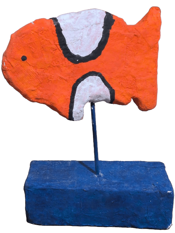 Fish Sculpture, a recorded specimen