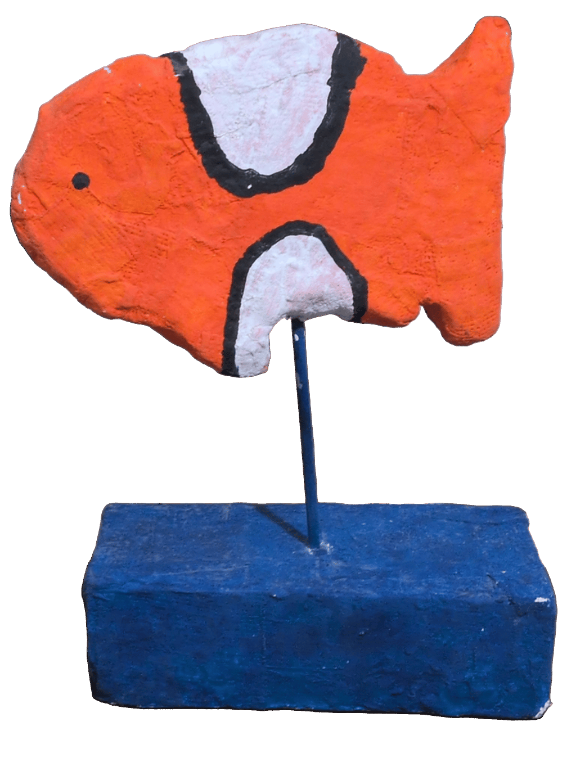 Fish Sculpture, a recorded specimen