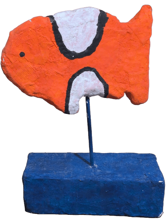 Fish Sculpture, a recorded specimen