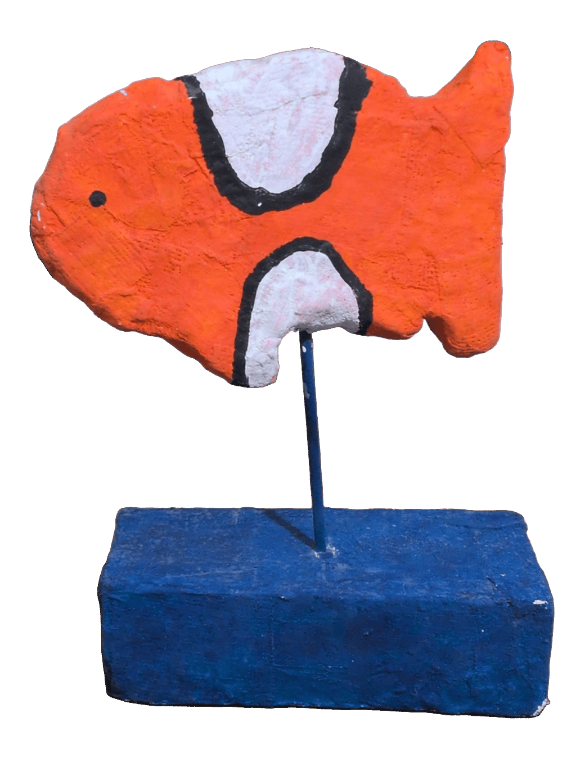 Fish Sculpture, a recorded specimen