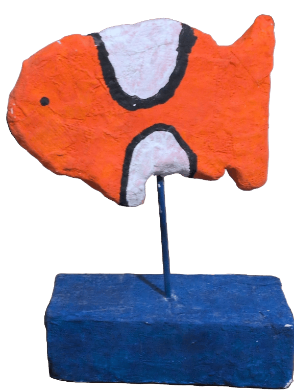 Fish Sculpture, a recorded specimen