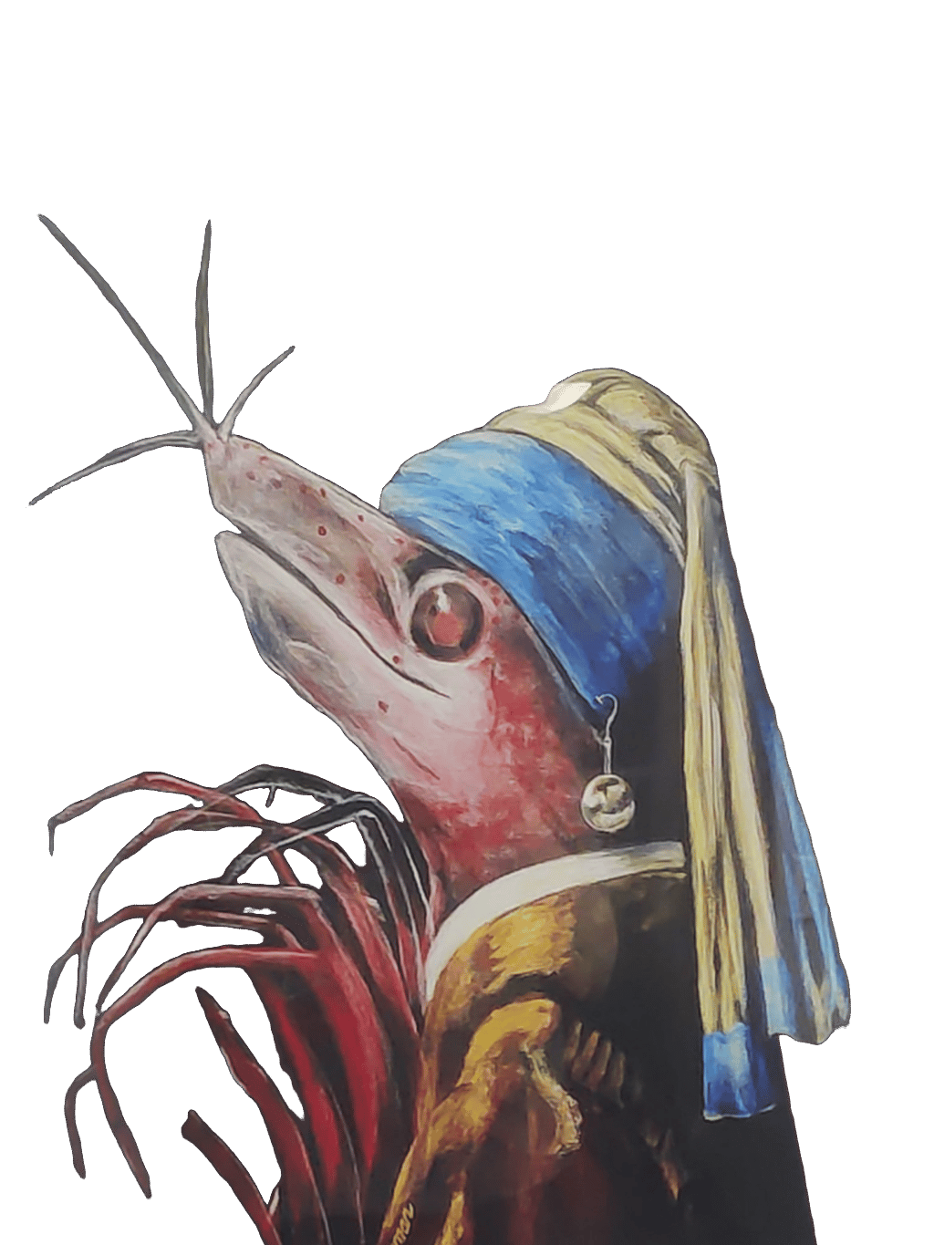 Fish Painting, a captured specimen