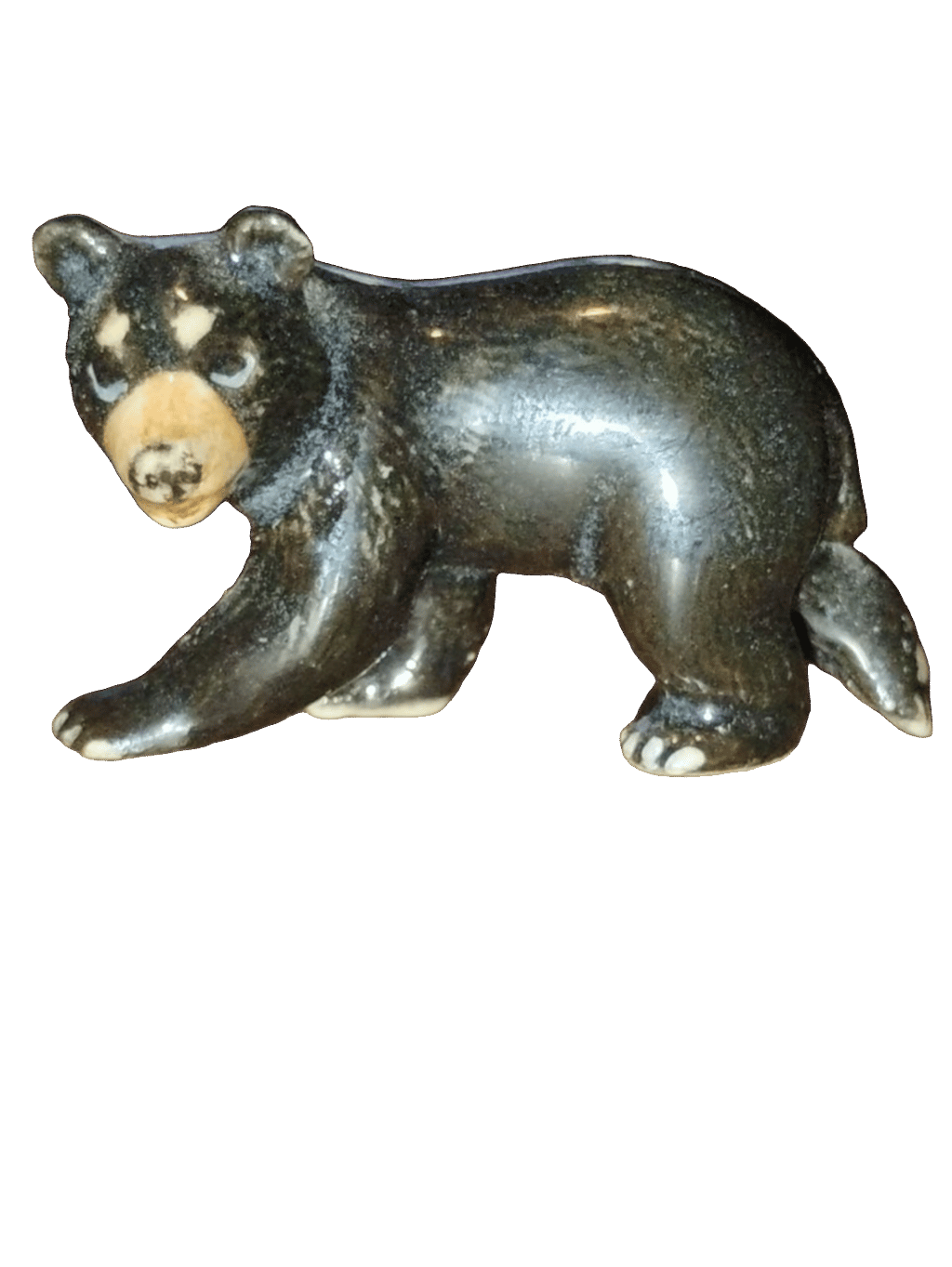 Black Bear Figurine, a captured specimen