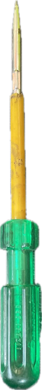 Screwdriver, a recorded specimen
